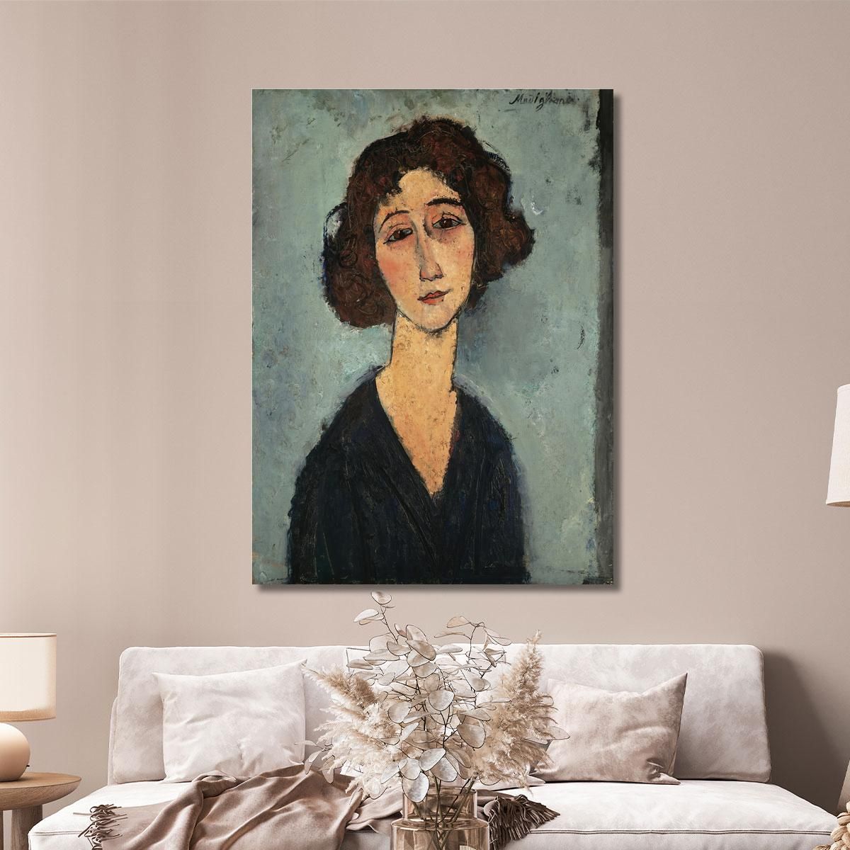 Young Woman Amedeo Modigliani amd26 canvas print 