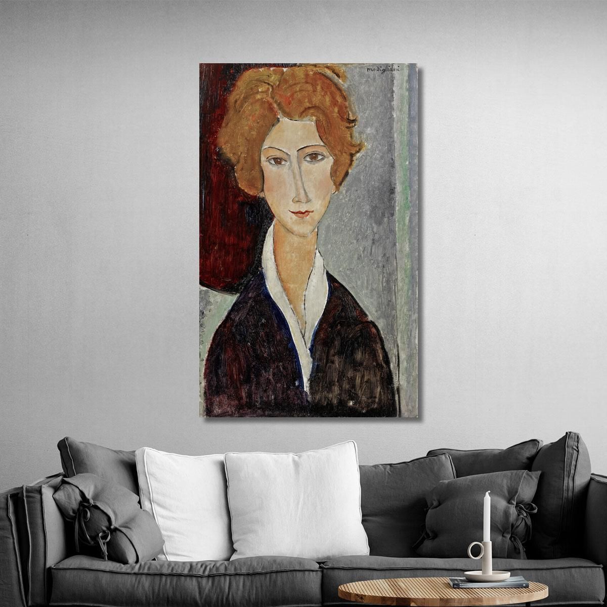 Portrait Of Woman Amedeo Modigliani amd46 canvas print 