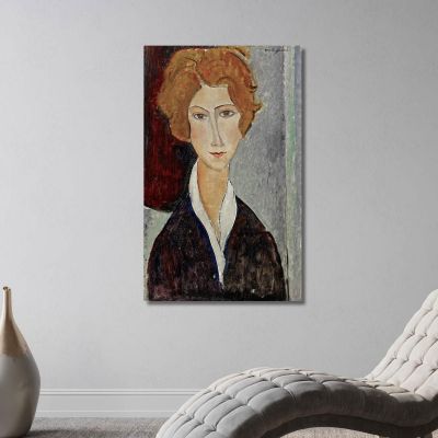 Portrait Of Woman Amedeo Modigliani amd46 canvas print 