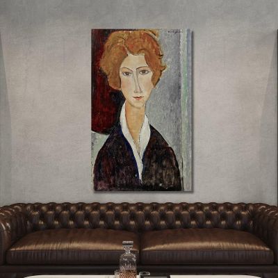 Portrait Of Woman Amedeo Modigliani amd46 canvas print 