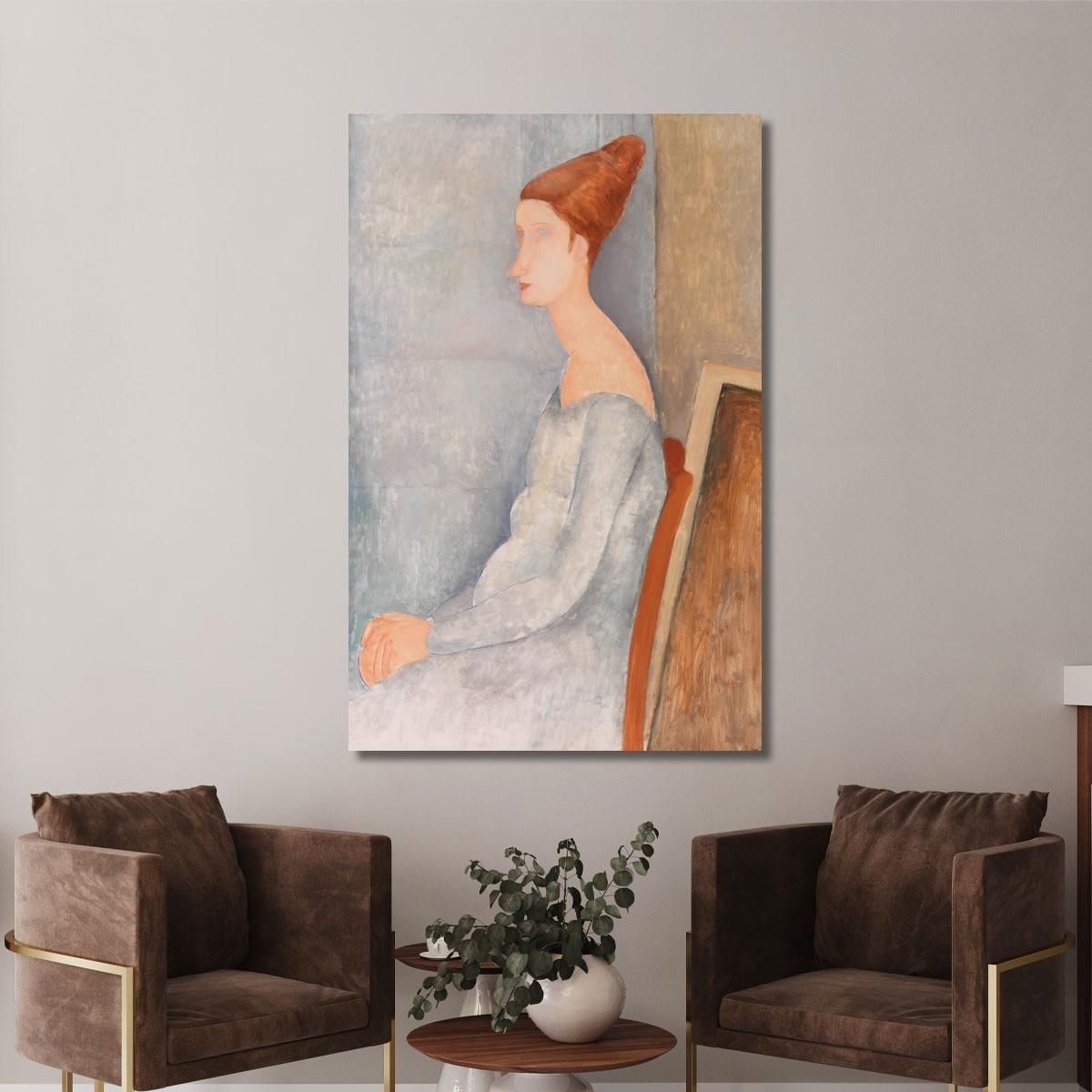 Portrait Of Jeanne Hébuterne 2 Amedeo Modigliani amd56 canvas print 