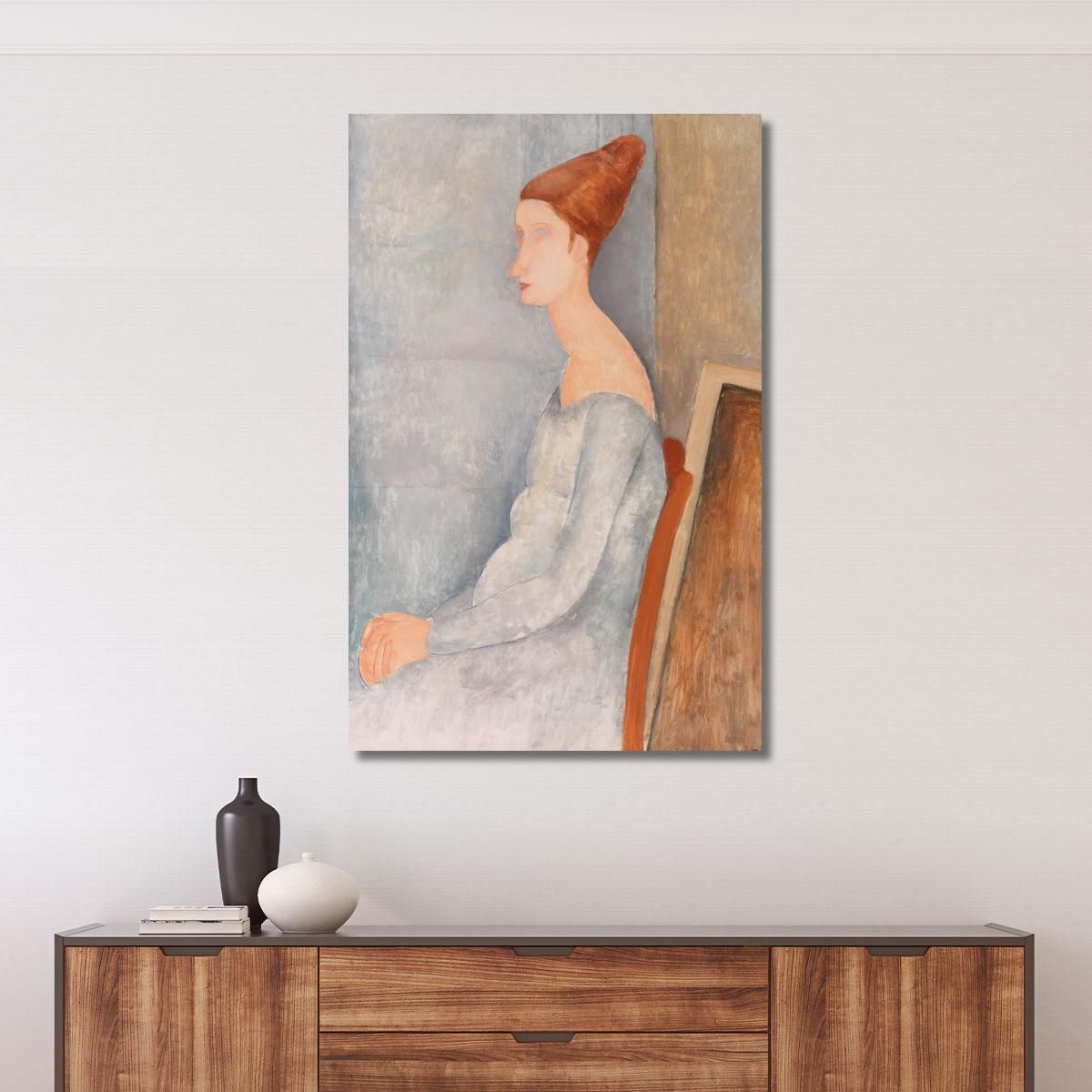 Portrait Of Jeanne Hébuterne 2 Amedeo Modigliani amd56 canvas print 