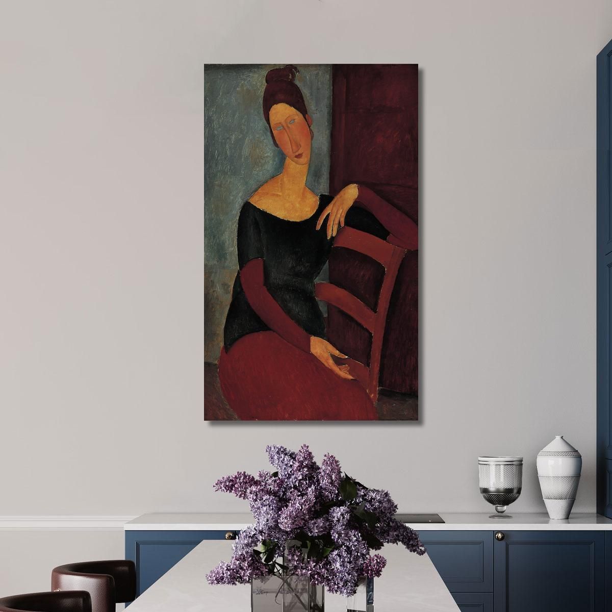 Portrait Of The Artist'S Wife Jeanne Hébuterne Amedeo Modigliani amd65 canvas print 