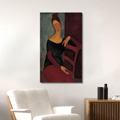 Portrait Of The Artist'S Wife Jeanne Hébuterne Amedeo Modigliani amd65 canvas print 
