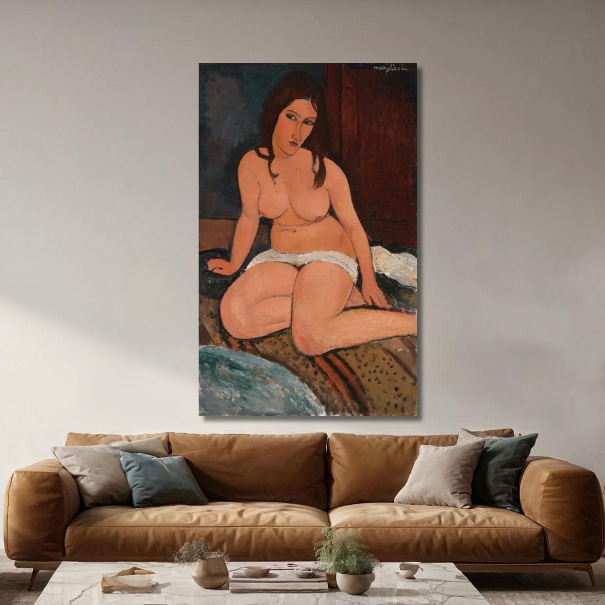 Seated Nude Amedeo Modigliani amd68 canvas print 