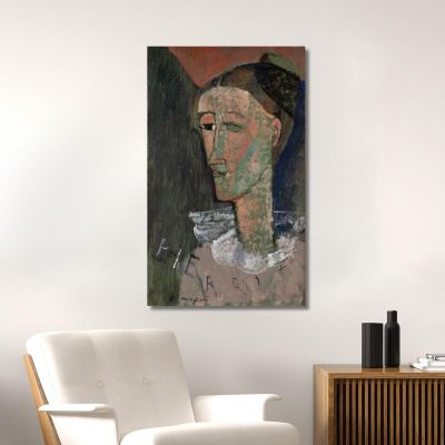 Self-Portrait As Pierrot Amedeo Modigliani amd69 canvas print 