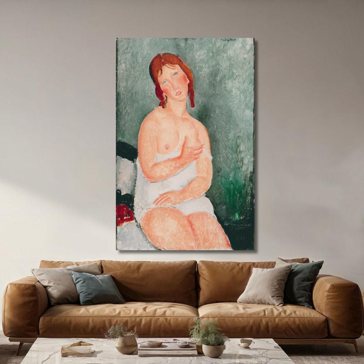 Young Woman In A Shirt Amedeo Modigliani amd77 canvas print 