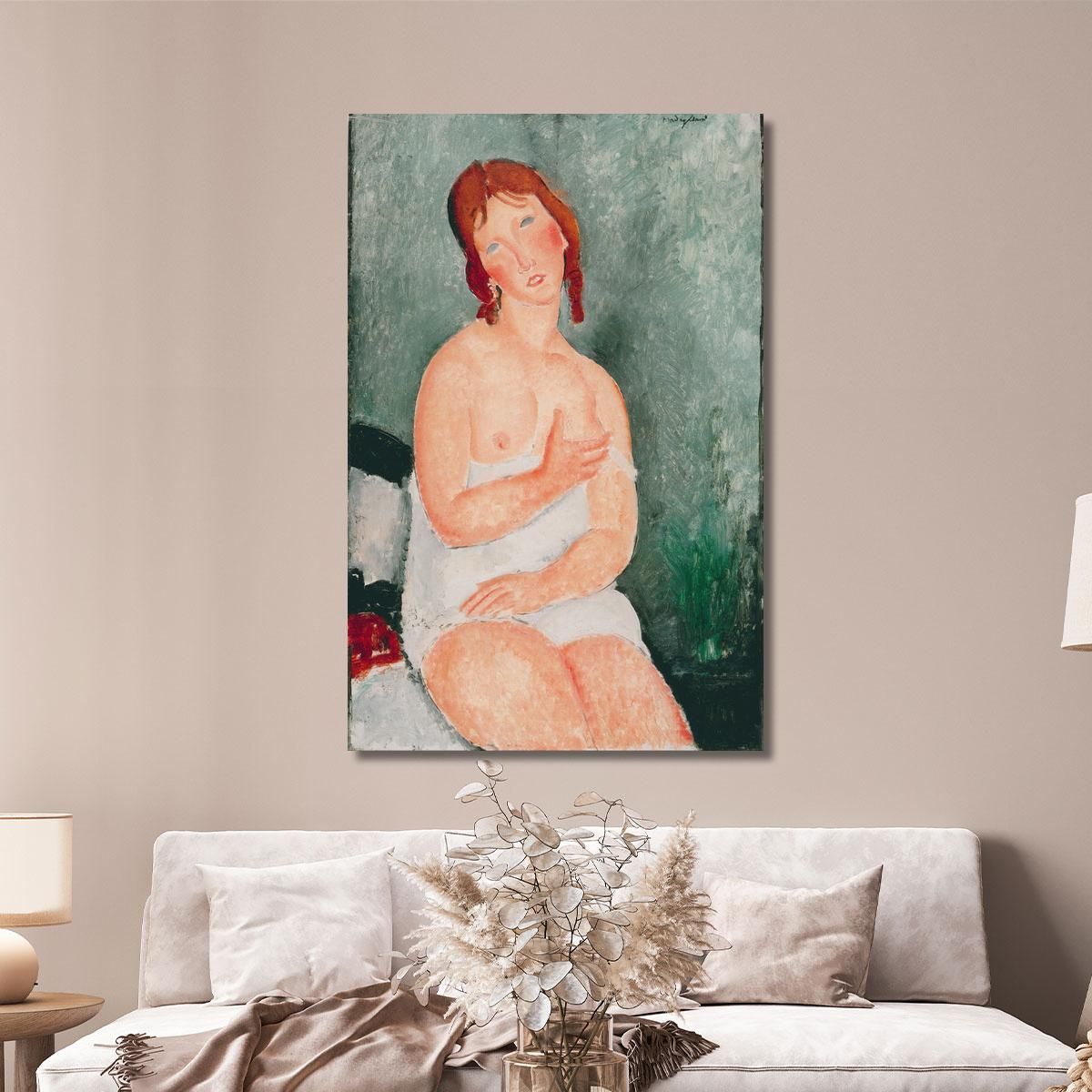 Young Woman In A Shirt Amedeo Modigliani amd77 canvas print 
