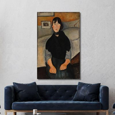 Young Woman Of The People Amedeo Modigliani amd78 canvas print 