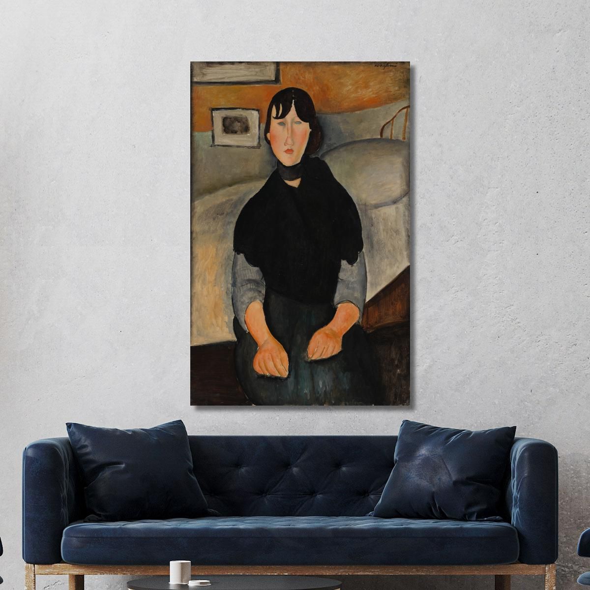 Young Woman Of The People Amedeo Modigliani amd78 canvas print 