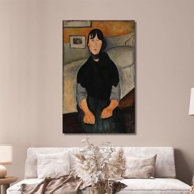 Young Woman Of The People Amedeo Modigliani amd78 canvas print 