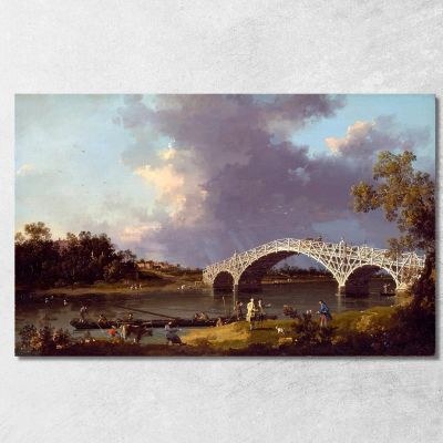 A View Of Walton Bridge Canaletto cnl4 canvas print 