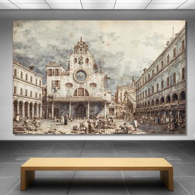 Campo San Giacomo Di Rialto Venice Canaletto cnl8 canvas print 