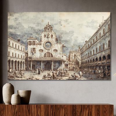 Campo San Giacomo Di Rialto Venice Canaletto cnl8 canvas print 