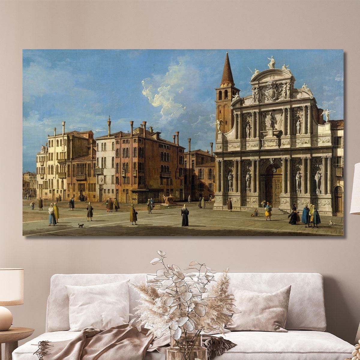 Campo Santa Maria Zobenigo Venice 2 Canaletto cnl9 canvas print 