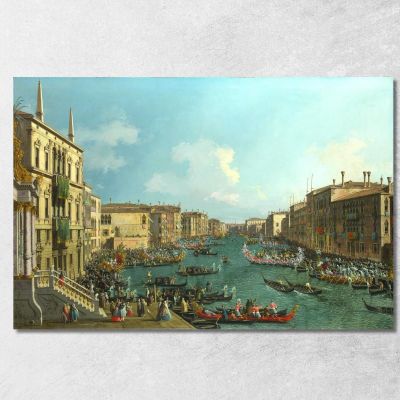 A Regatta On The Grand Canal Canaletto cnl11 canvas print 