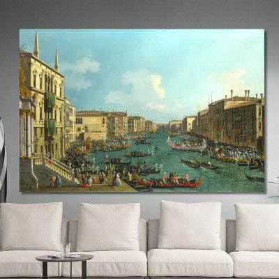 A Regatta On The Grand Canal Canaletto cnl11 canvas print 