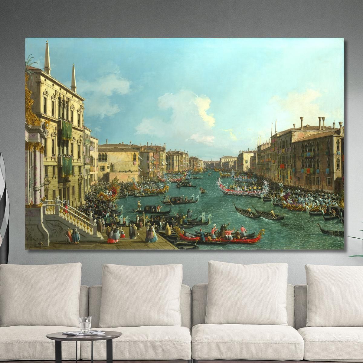 A Regatta On The Grand Canal Canaletto cnl11 canvas print 