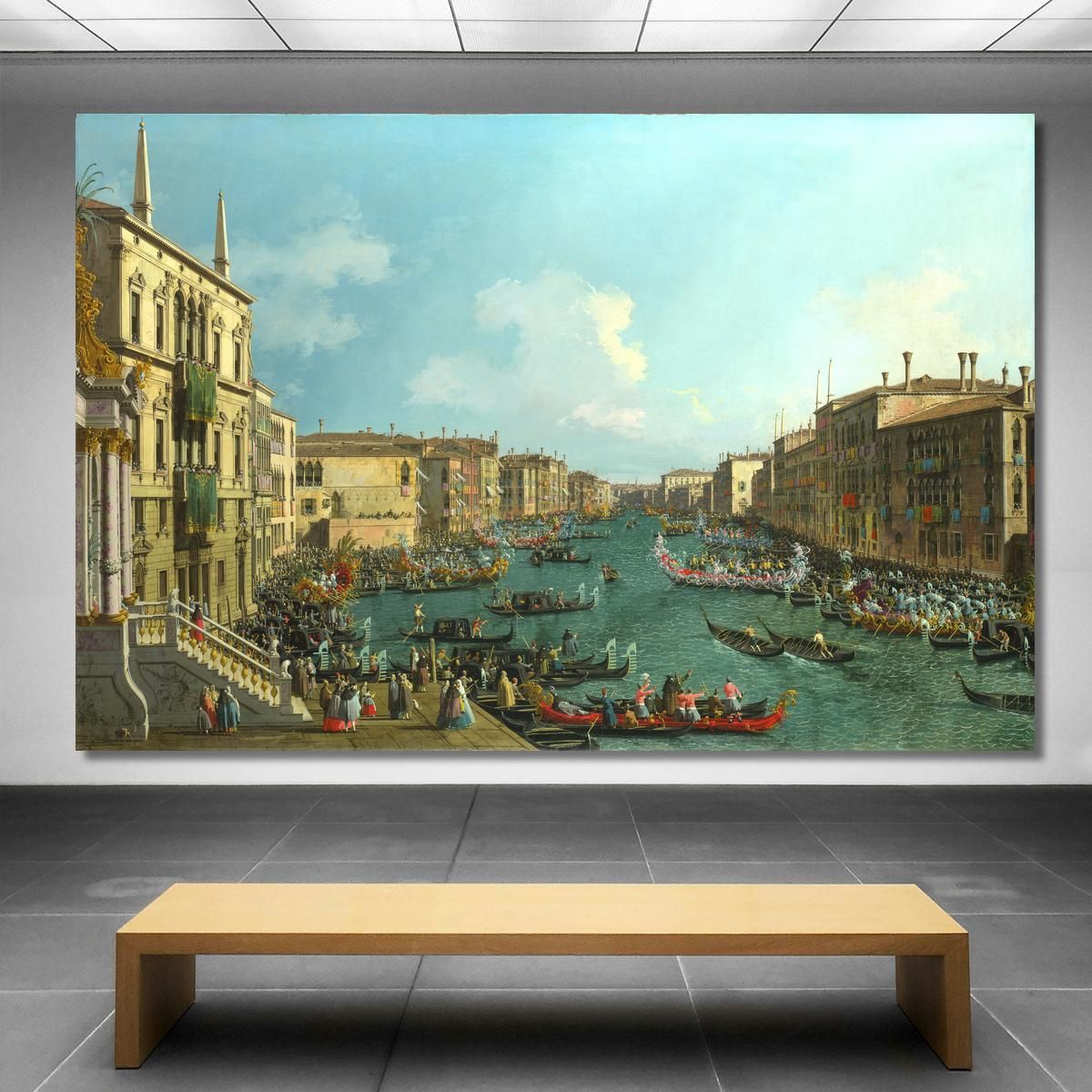 A Regatta On The Grand Canal Canaletto cnl11 canvas print 