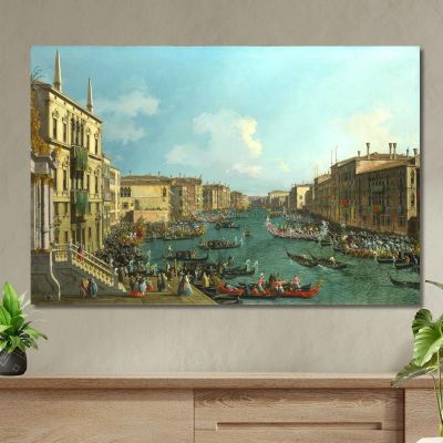 A Regatta On The Grand Canal Canaletto cnl11 canvas print 