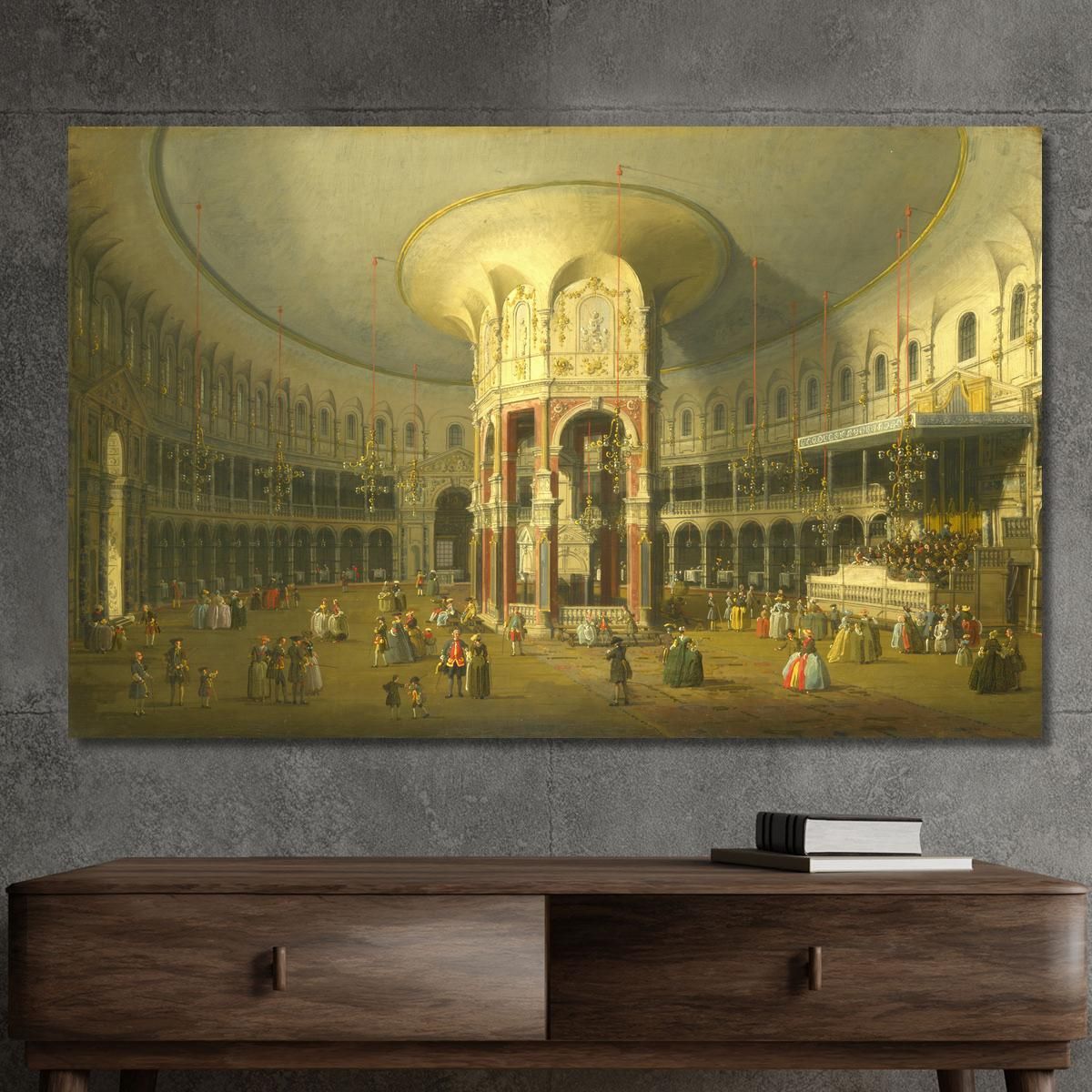 Interior Of The Rotunda At Ranelagh Canaletto cnl13 canvas print 