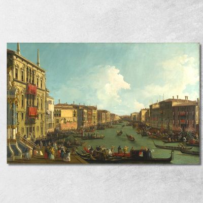 A Regatta On The Grand Canal Canaletto cnl15 canvas print 