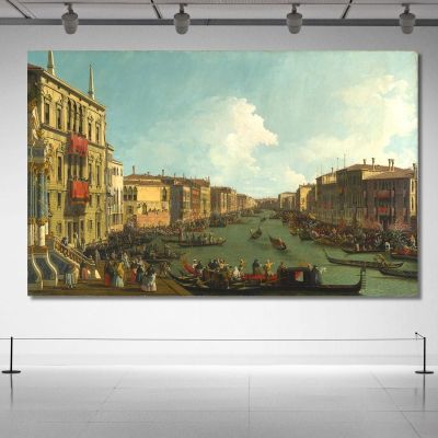 A Regatta On The Grand Canal Canaletto cnl15 canvas print 
