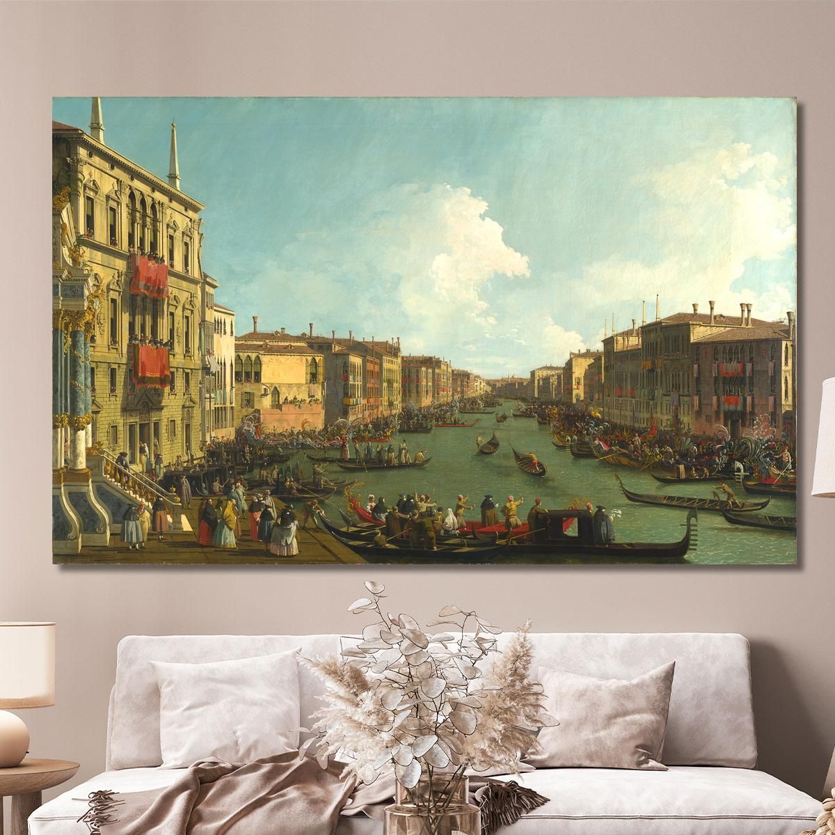A Regatta On The Grand Canal Canaletto cnl15 canvas print 