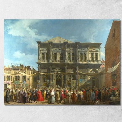 The Feast Day Of Saint Roch Canaletto cnl18 canvas print 