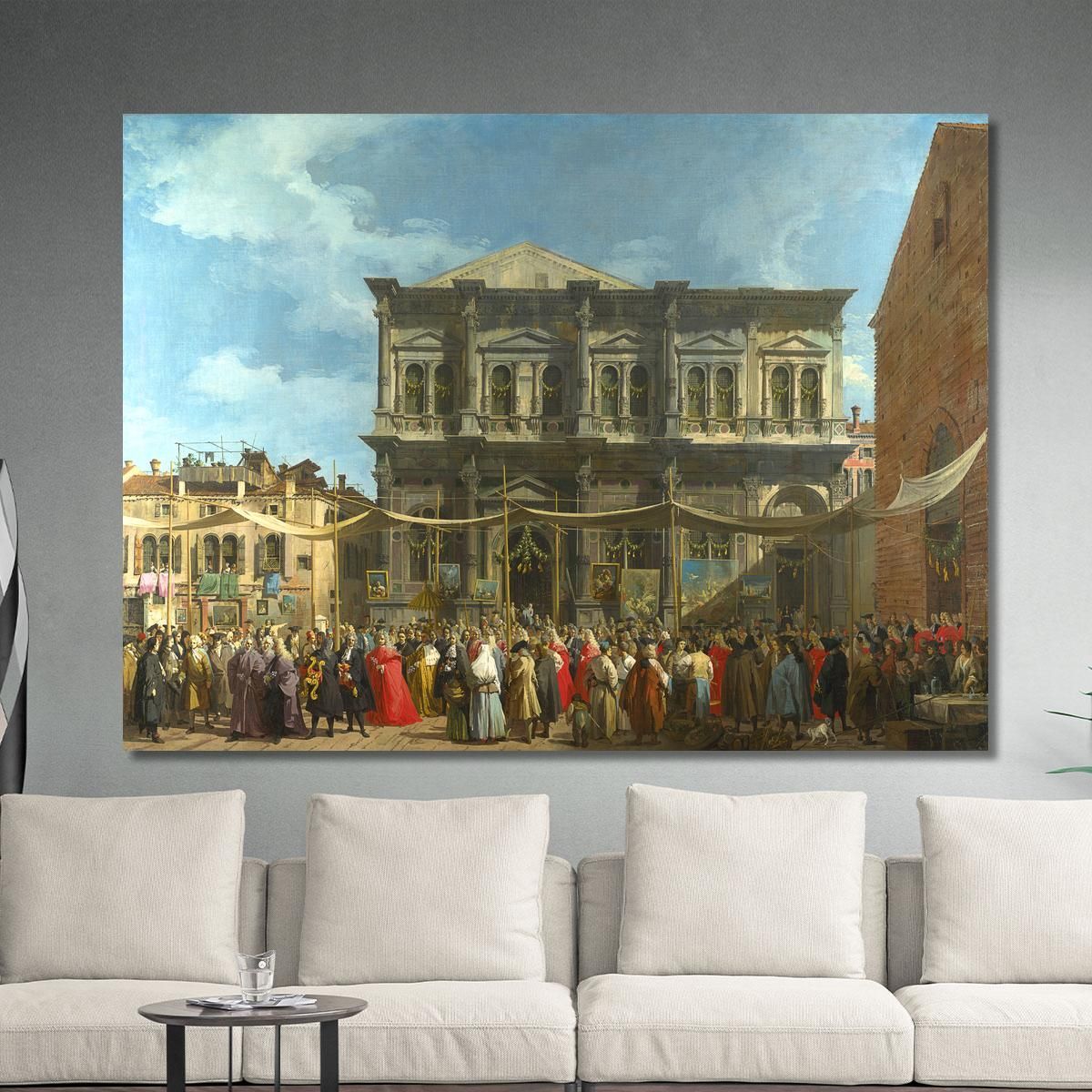 The Feast Day Of Saint Roch Canaletto cnl18 canvas print 