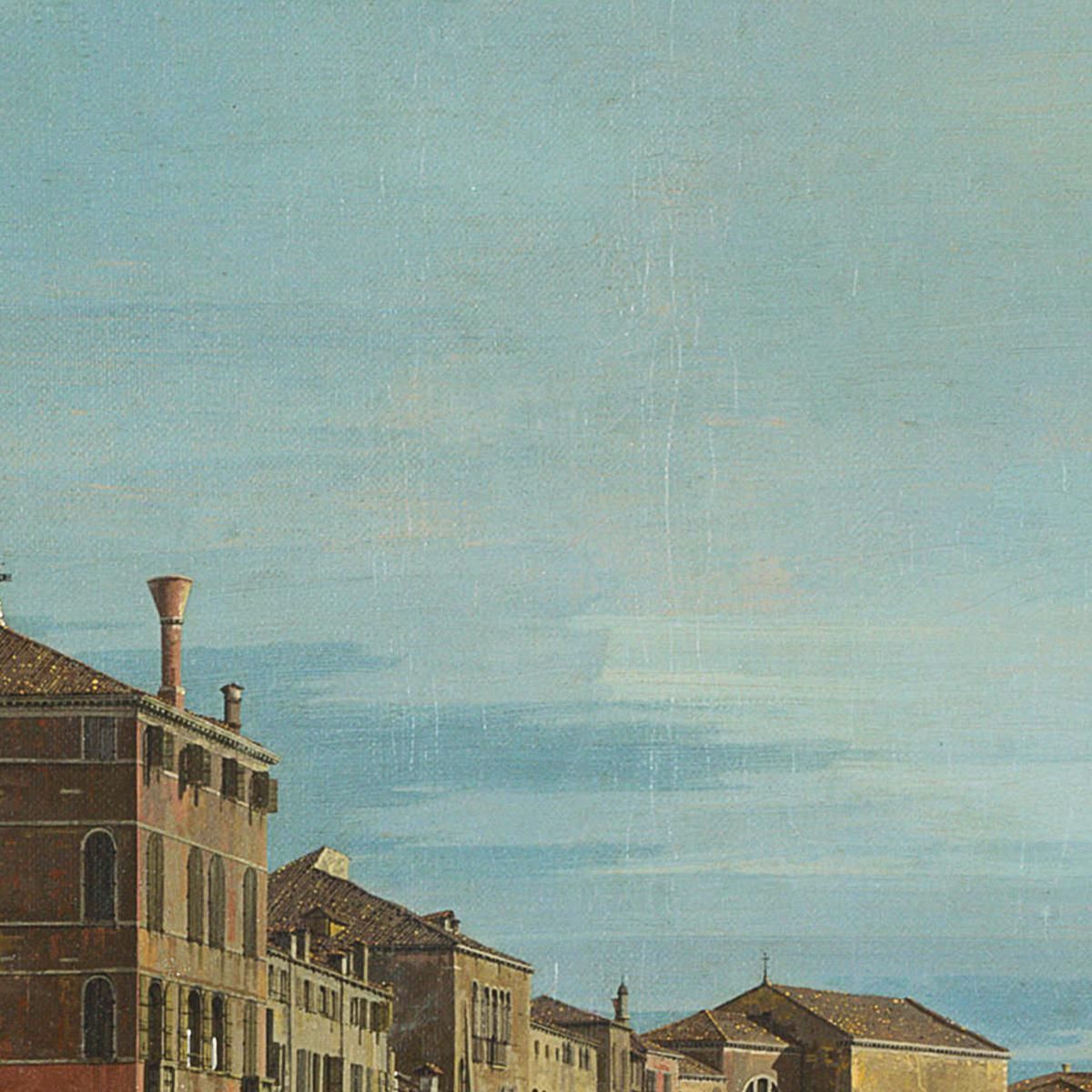 The Grand Canal With S. Simeone Piccolo Canaletto cnl19 canvas print