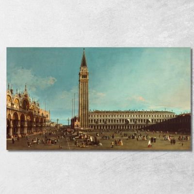 The Piazza San Marco Venice Canaletto cnl21 canvas print 