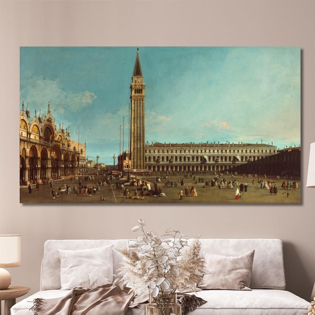 The Piazza San Marco Venice Canaletto cnl21 canvas print 