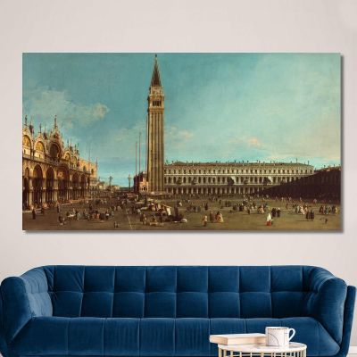 The Piazza San Marco Venice Canaletto cnl21 canvas print 