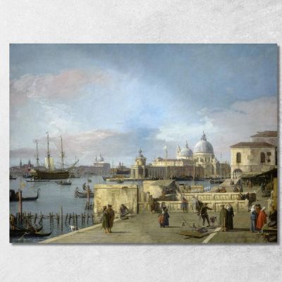 Entrance To The Grand Canal From The Molo Canaletto cnl26 canvas print 