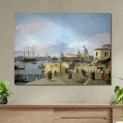 Entrance To The Grand Canal From The Molo Canaletto cnl26 canvas print 