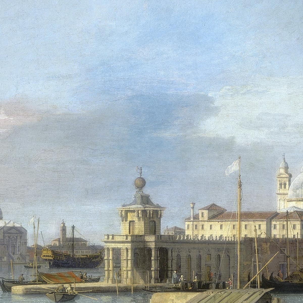 Entrance To The Grand Canal From The Molo Canaletto cnl26 canvas print