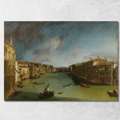 Grand Canal From Palazzo Balbi Towards The Rialto Canaletto cnl29 canvas print 