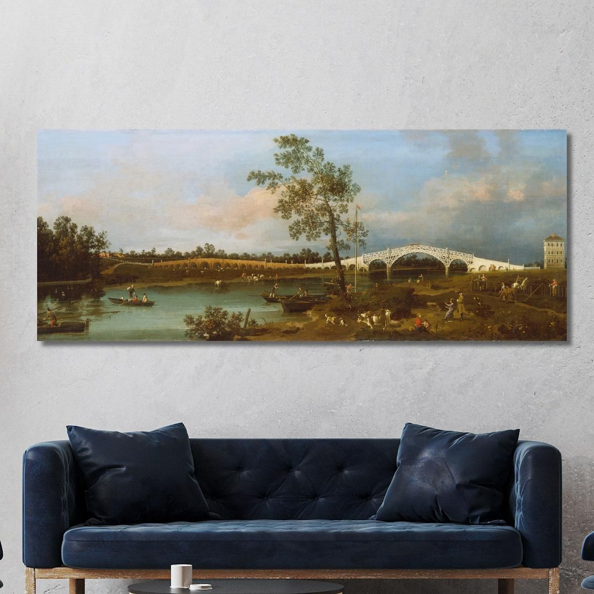 Old Walton Bridge Canaletto cnl34 canvas print 