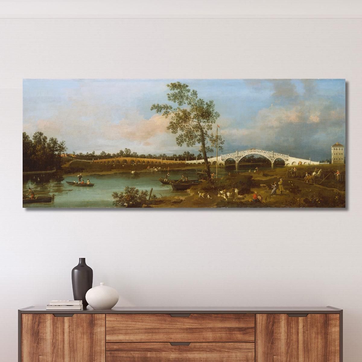 Old Walton Bridge Canaletto cnl34 canvas print 