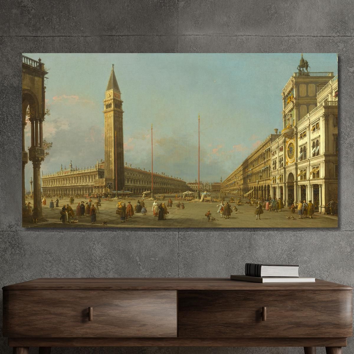 Piazza San Marco Looking South And West Canaletto cnl35 canvas print 