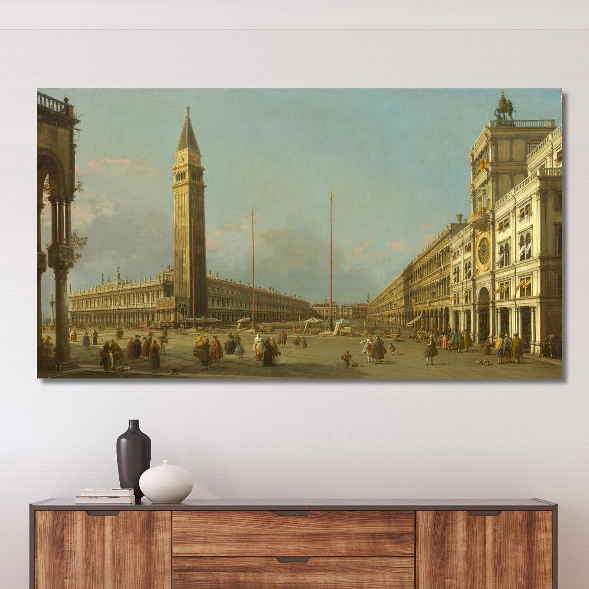 Piazza San Marco Looking South And West Canaletto cnl35 canvas print 