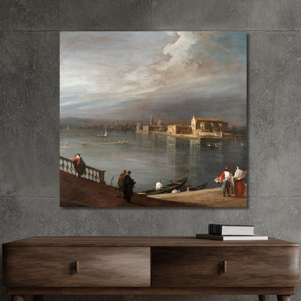 San Cristoforo San Michele And Murano From The Fondamenta Nuove Venice Canaletto cnl39 canvas print 