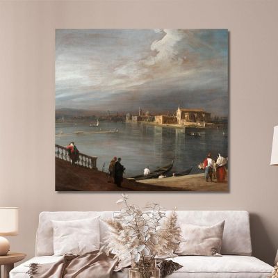 San Cristoforo San Michele And Murano From The Fondamenta Nuove Venice Canaletto cnl39 canvas print 