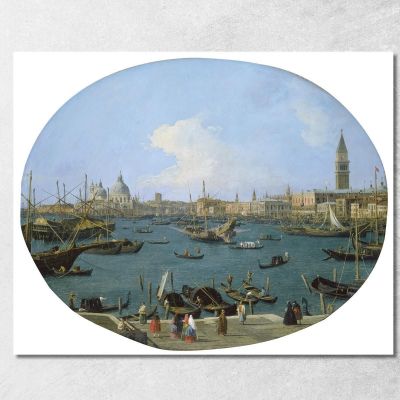 Seen From The San Marco Basin In Venice Canaletto cnl40 canvas print 