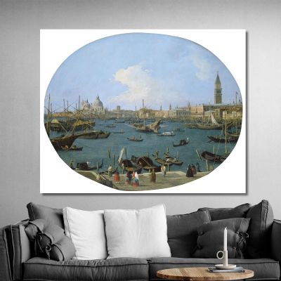 Seen From The San Marco Basin In Venice Canaletto cnl40 canvas print 
