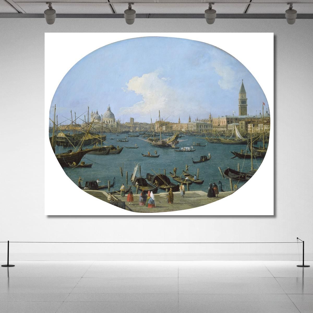 Seen From The San Marco Basin In Venice Canaletto cnl40 canvas print 
