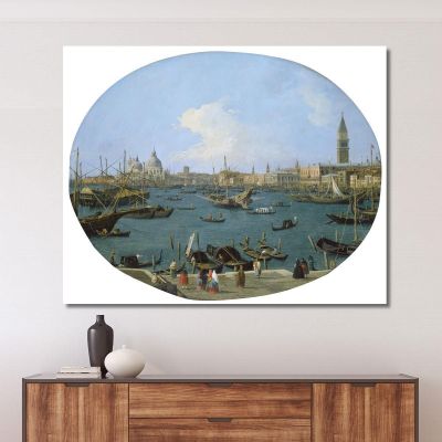 Seen From The San Marco Basin In Venice Canaletto cnl40 canvas print 