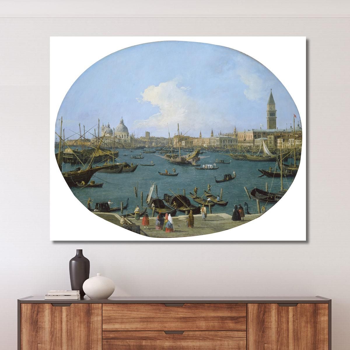 Seen From The San Marco Basin In Venice Canaletto cnl40 canvas print 
