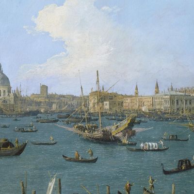 Seen From The San Marco Basin In Venice Canaletto cnl40 canvas print